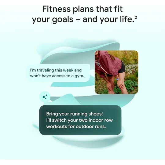 Google Fitbit Air - Screenless Activity Tracker with Fitness, Heart Rate, and Sleep Tracking - Personalized AI-Powered Coaching - Up to 7 Days’ Battery Life - Works with iOS and Android