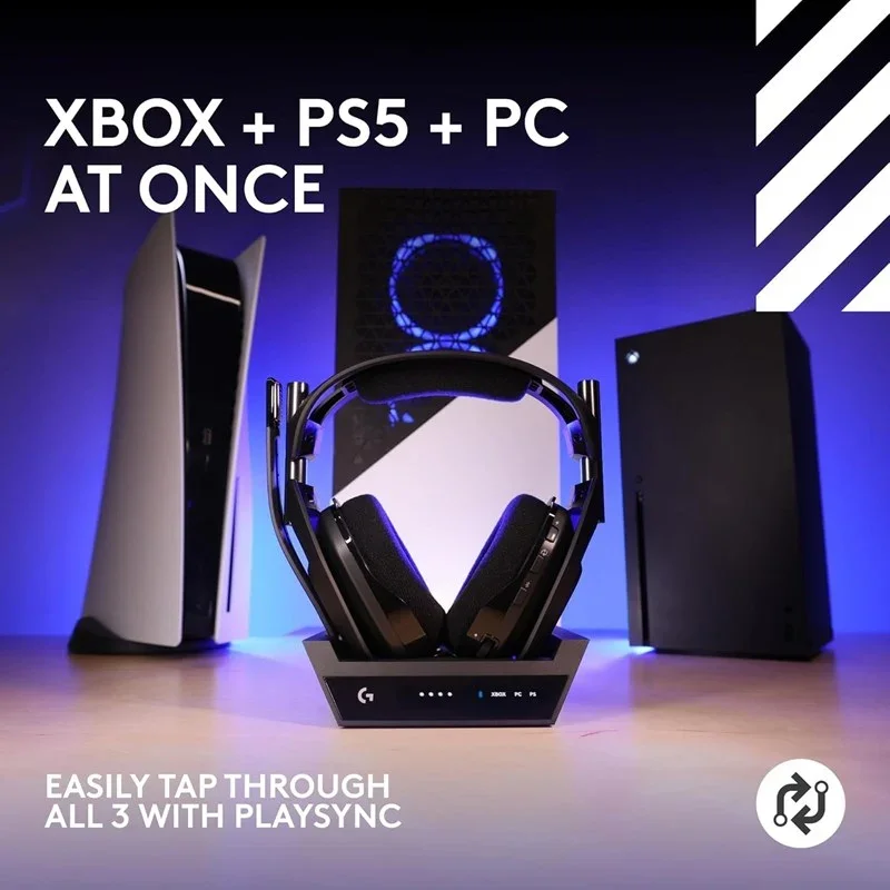 Wireless gaming headset for Xbox, PS5, and PC with PlaySync, ideal for multi-platform gamers in Kuwait