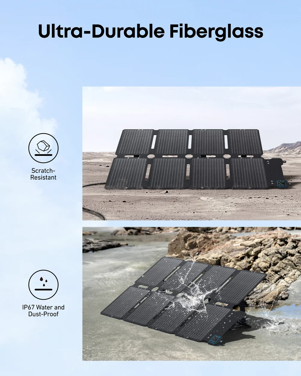Anker SOLIX PS100X 100W Portable Solar Panel