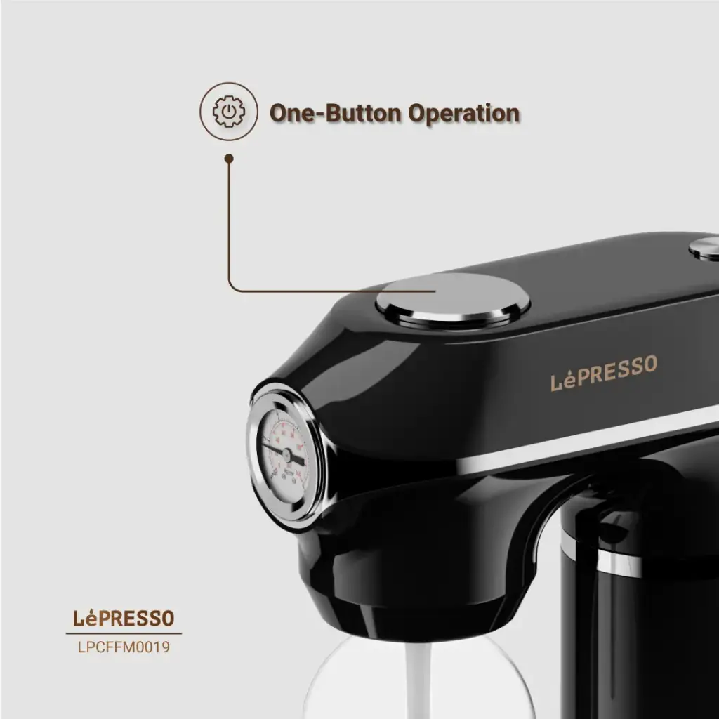 Lepresso Carbonator Instant Sparkling Water - Black