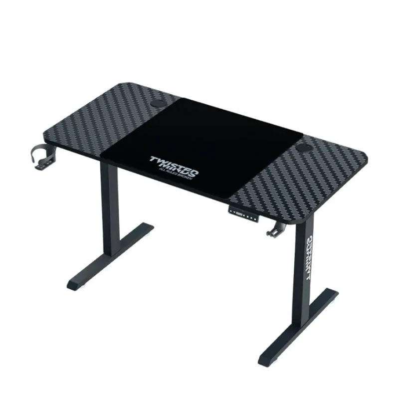 Twisted Minds Paradox Adjustable Gaming Desk (120x60) cm with Cup Shelf, Headphone Hook & Mousepad