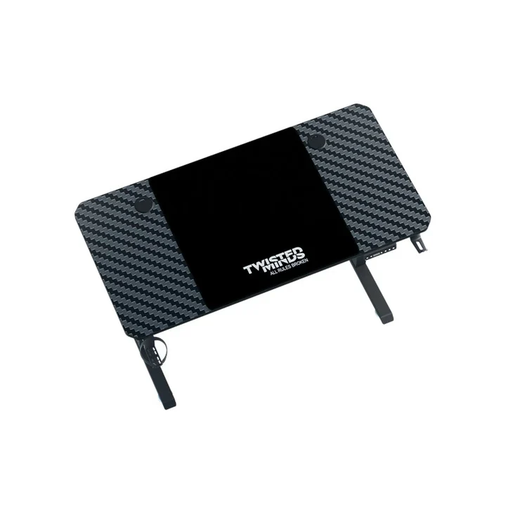 Twisted Minds Paradox Adjustable Gaming Desk (120x60) cm with Cup Shelf, Headphone Hook & Mousepad
