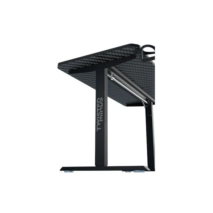 Twisted Minds Paradox Adjustable Gaming Desk (120x60) cm with Cup Shelf, Headphone Hook & Mousepad