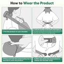 Black Bull Massage for Shoulder, Neck, Lower Abdominal, and Shoulder Massager with Heat Deep