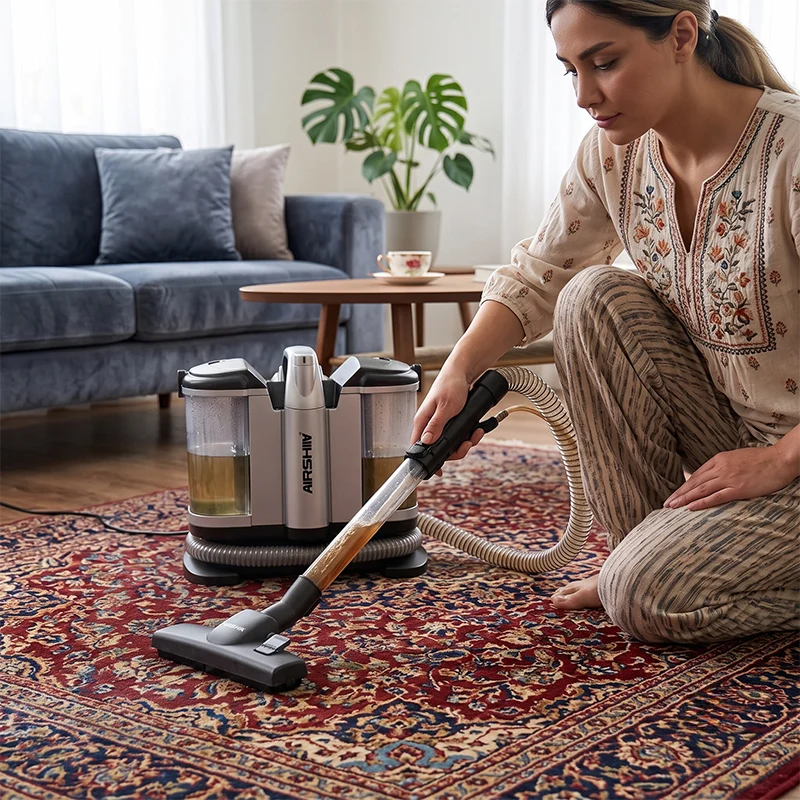 Arshia Portable Carpet Cleaner, 500 Watts, Large Capacity Water Tank 1 L, AS2504-618