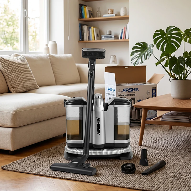 Arshia Portable Carpet Cleaner, 500 Watts, Large Capacity Water Tank 1 L, AS2504-618