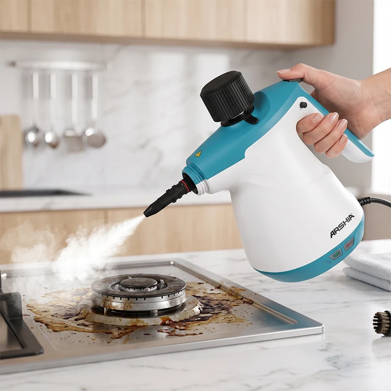 Arshia 6-in-1 Handheld Steam Cleaner Multifunctional Cleaning Machine, Quickly and Efficiently Completes Cleaning Tasks for Cleaning