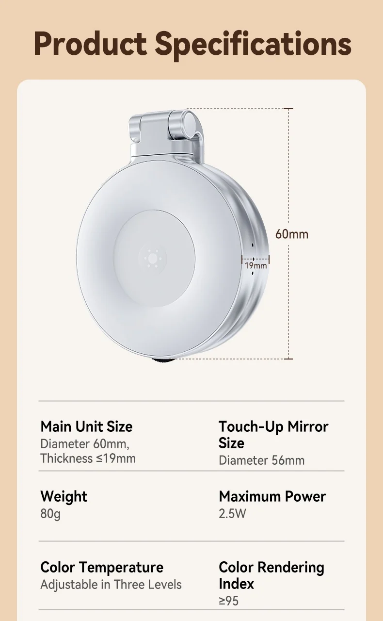 Telesin C03 Magnetic Selfie Ring Light