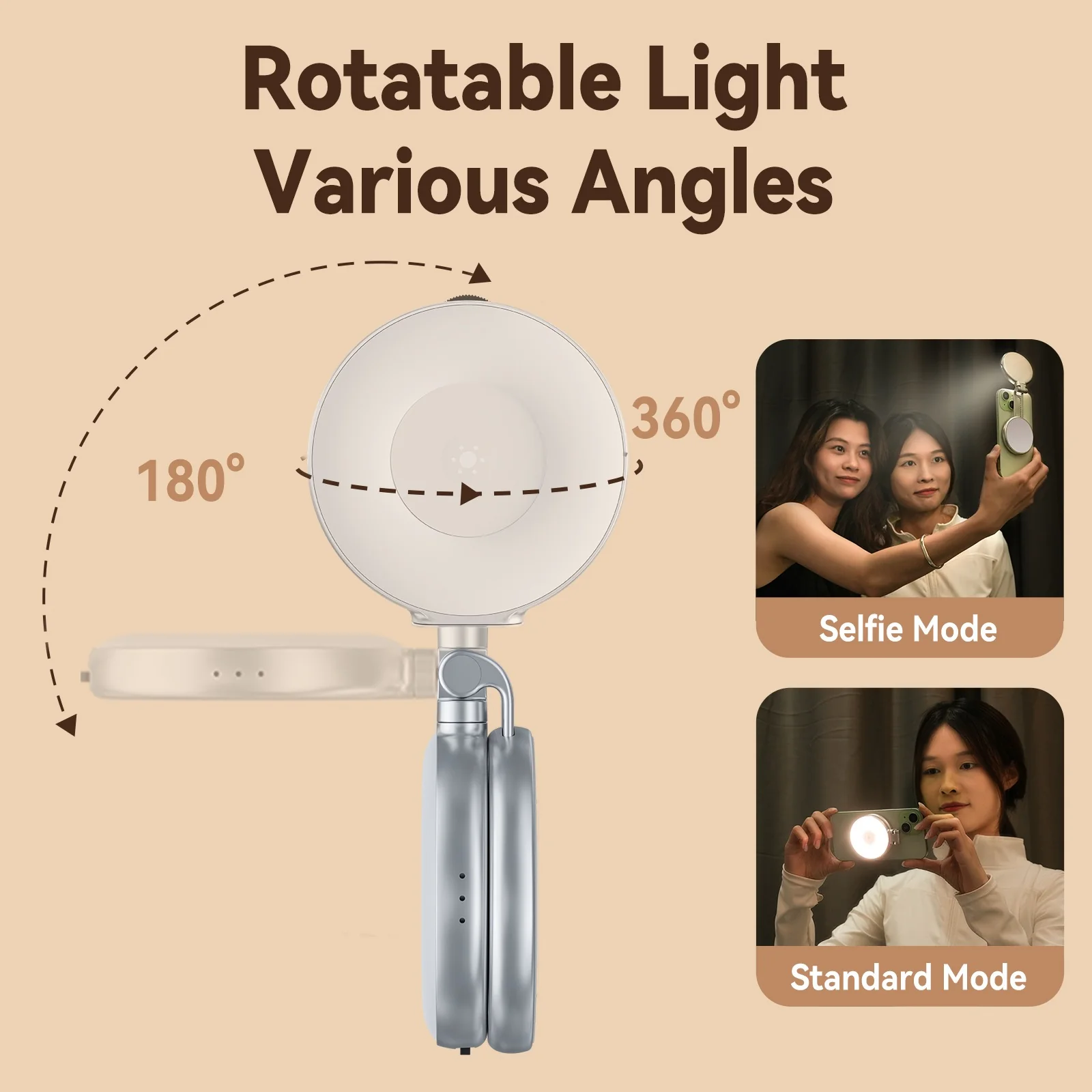 Telesin C03 Magnetic Selfie Ring Light