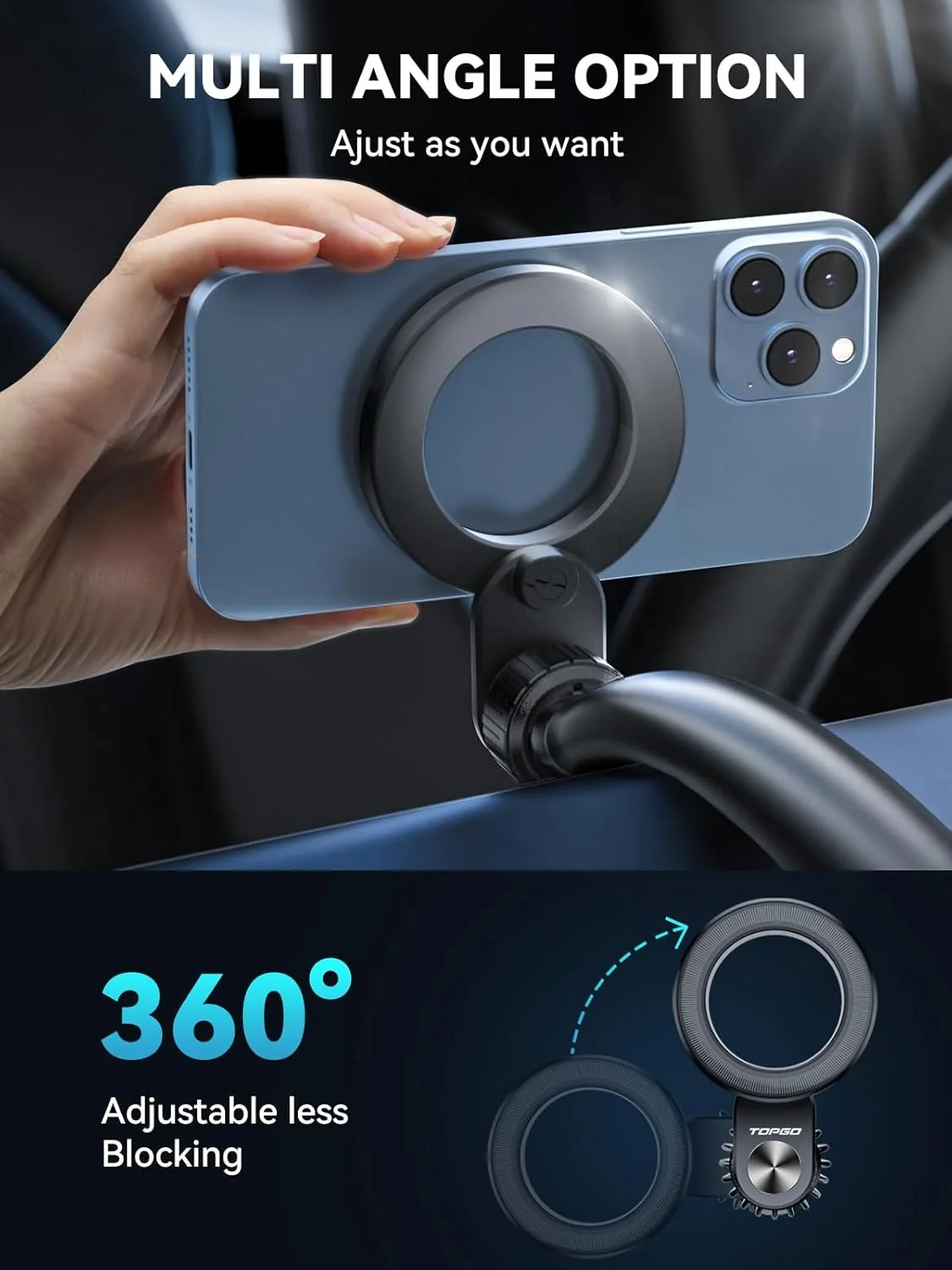 TOPGO MagSafe Car Mount