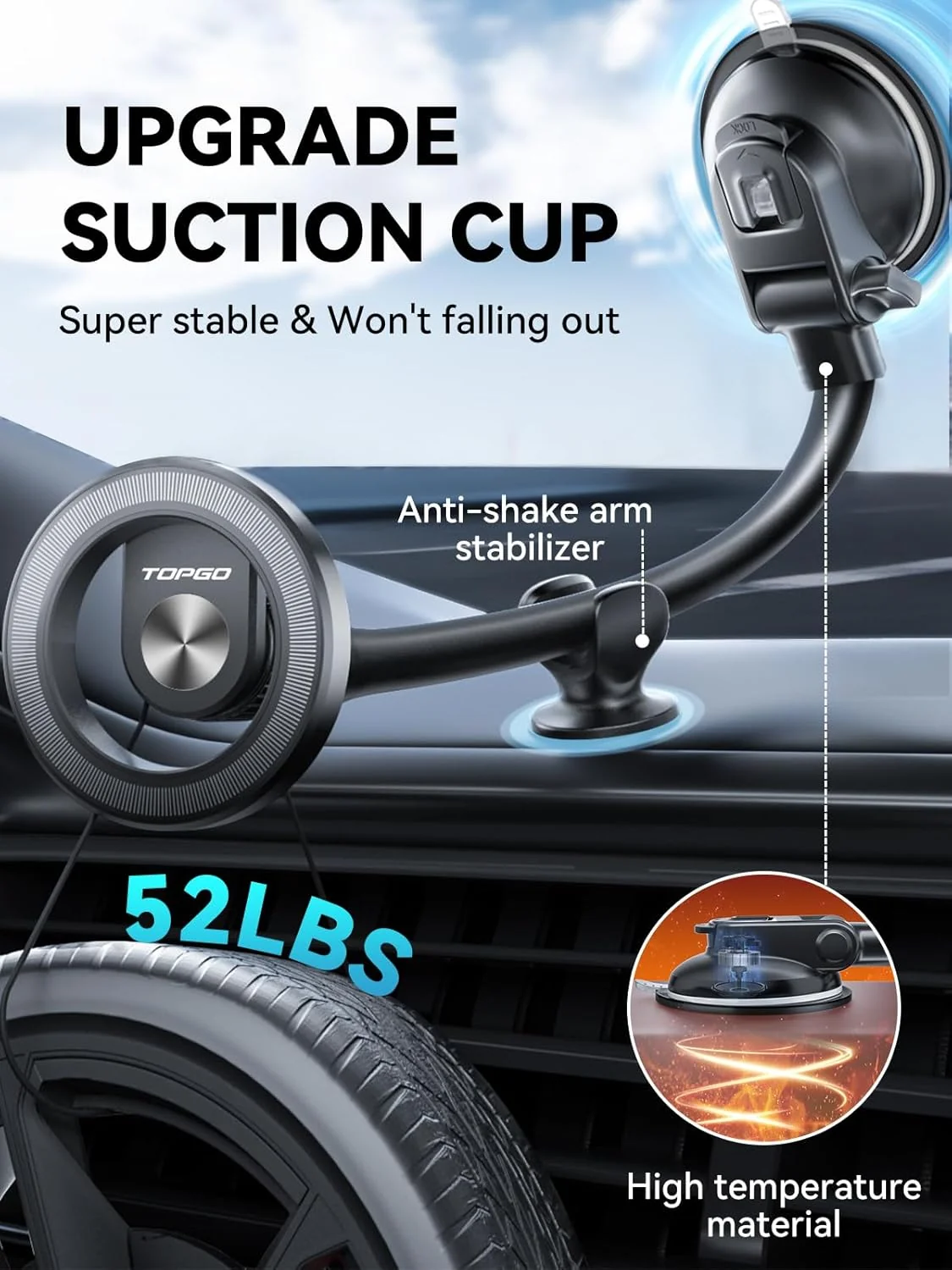 TOPGO MagSafe Car Mount