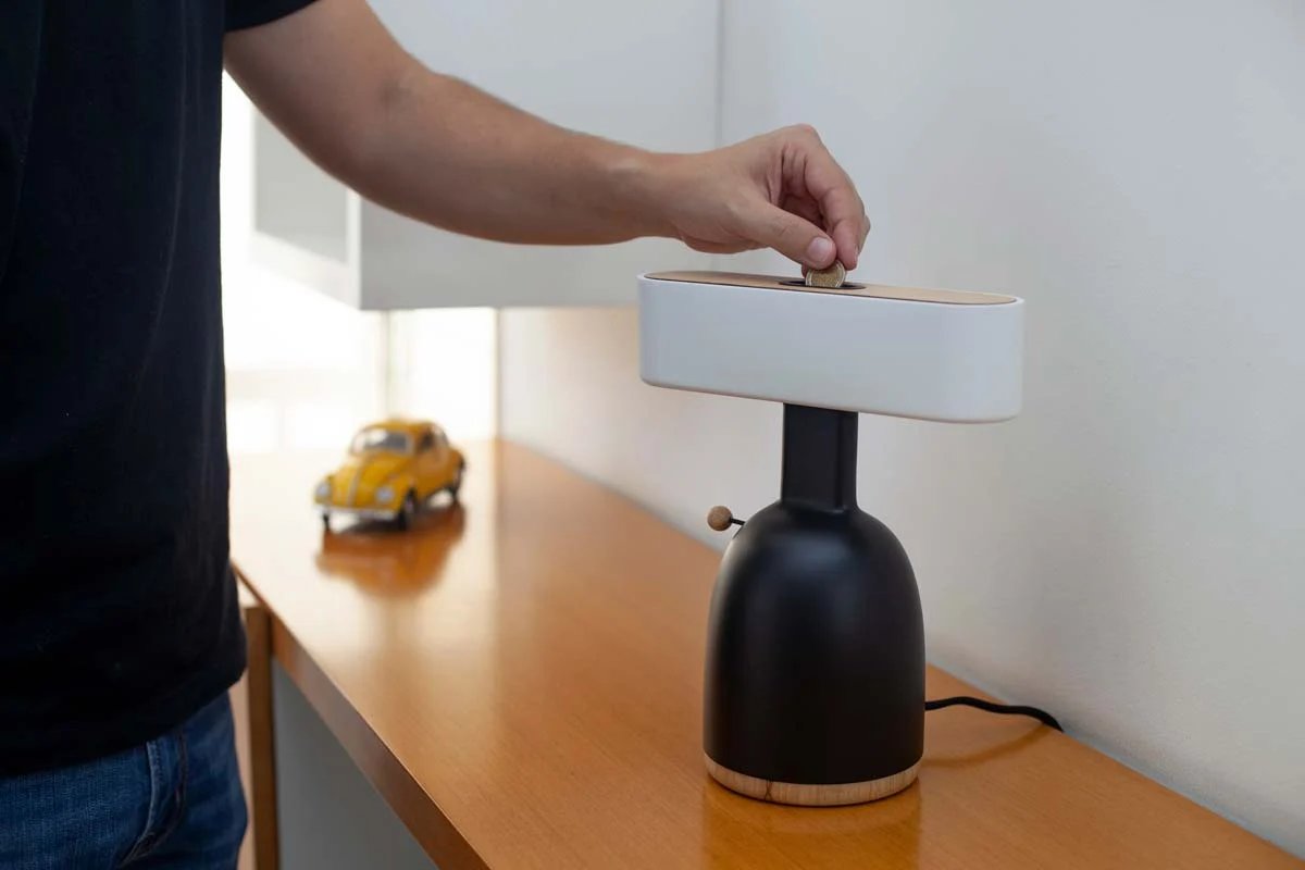 DINA Coin Lamp - Lamp with Money Box Function