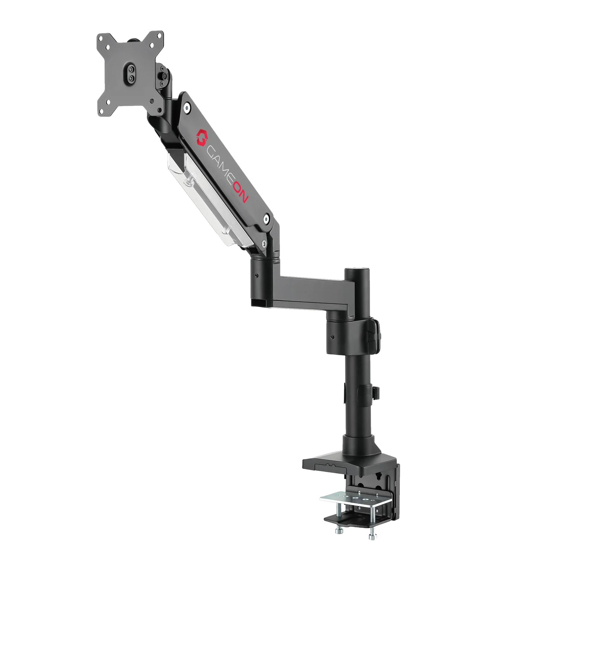 GAMEON GO-2083 Aluminum Heavy-Duty Monitor Arm - Pole-Mounted, Fits 17"-49" Screens