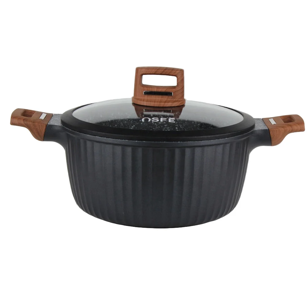 OSFE Granite Cookware Set 12 pcs - Black