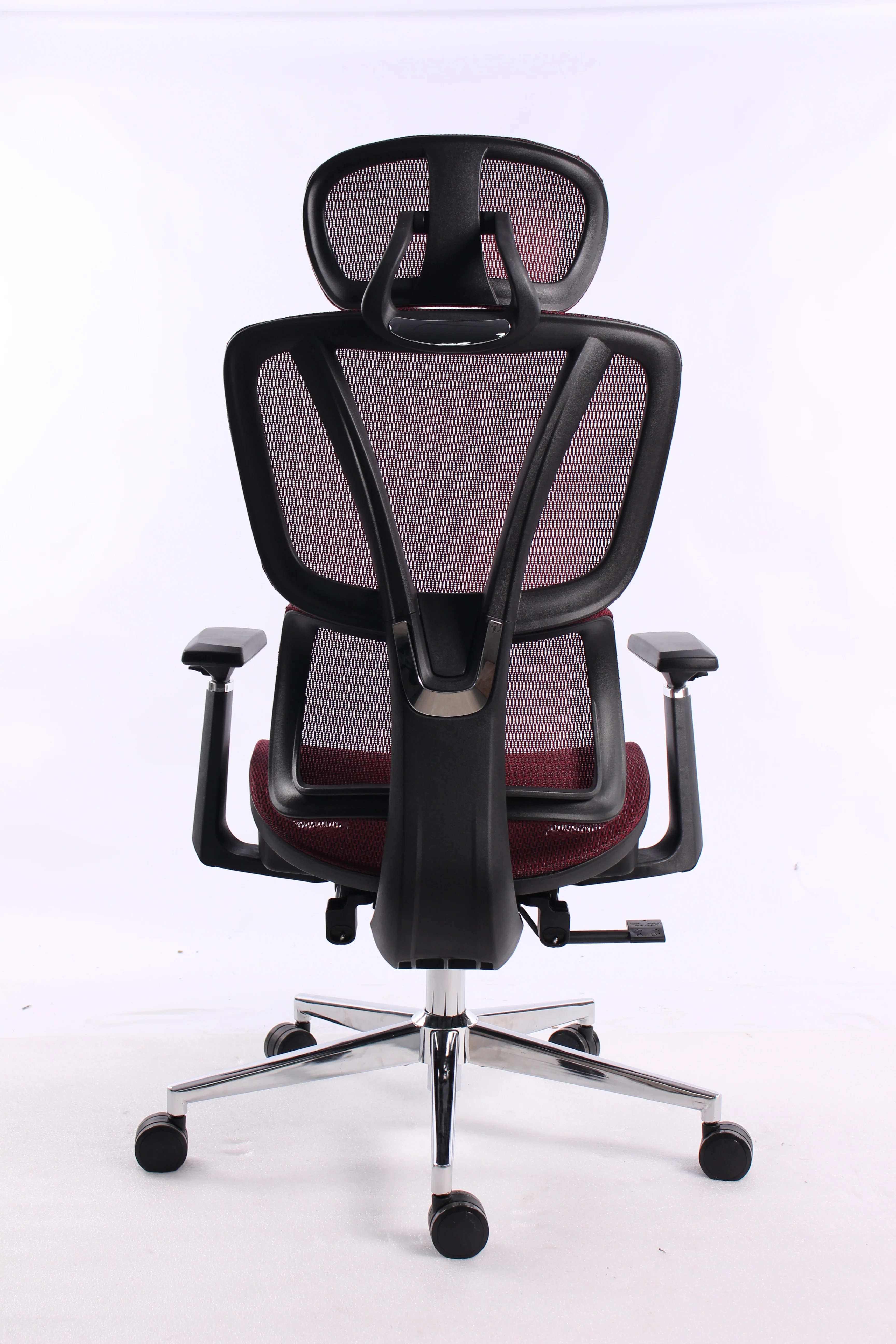 Black Bull Ergonomic Mesh Gaming & Office Chair with Footrest, Assembly not included - Black/Red (Free Delivery)