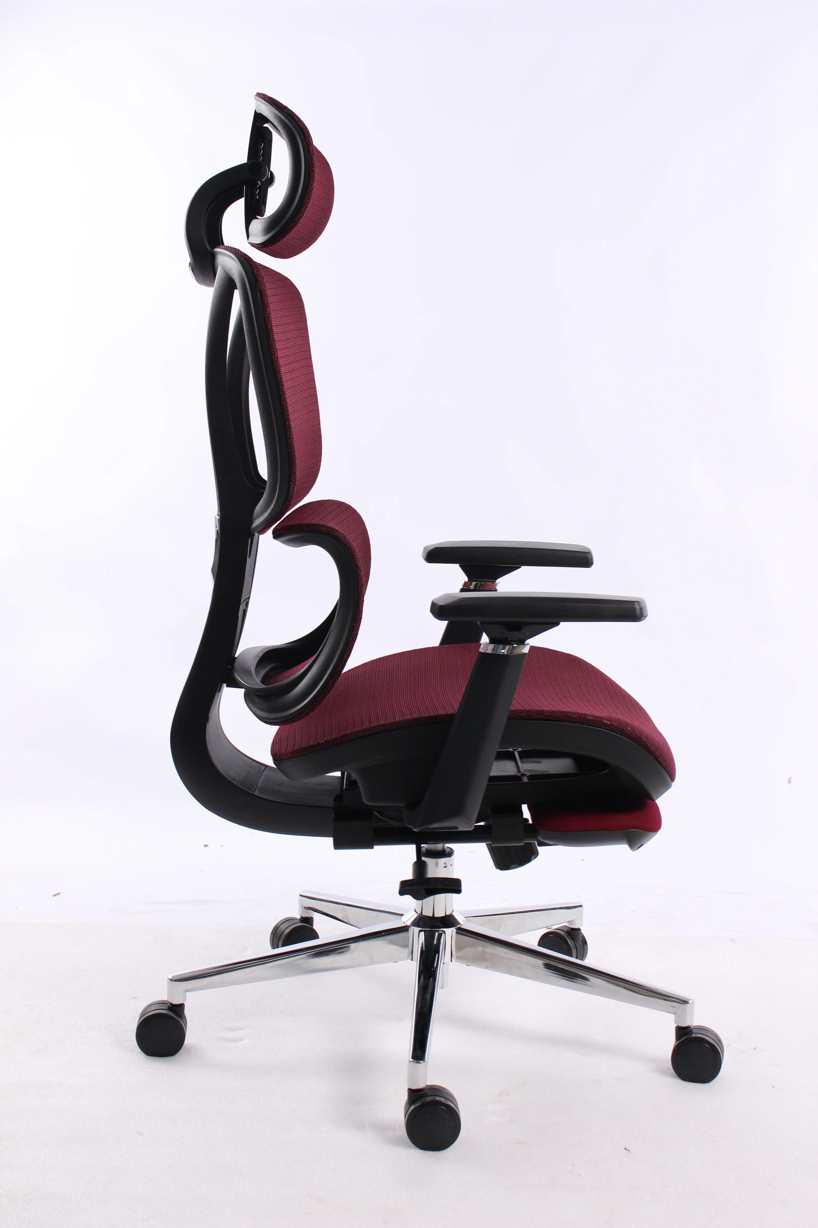 Black Bull Ergonomic Mesh Gaming & Office Chair with Footrest, Assembly not included - Black/Red (Free Delivery)
