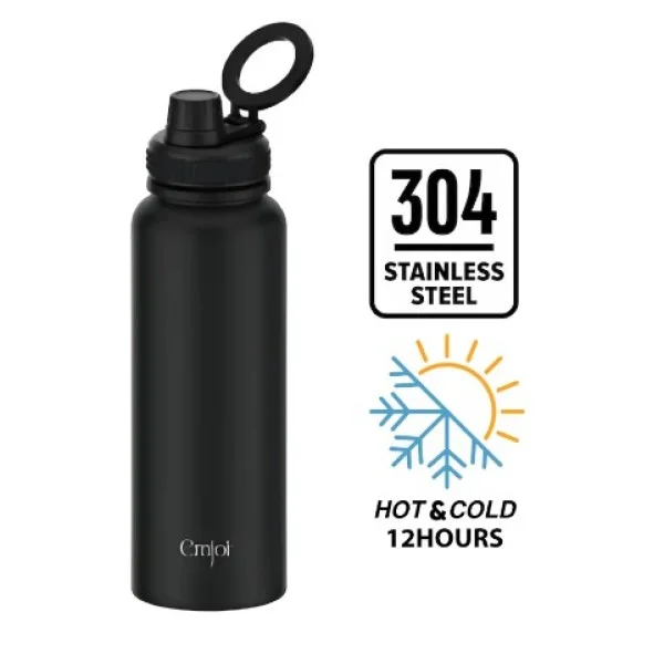 Emjoi MagSafe Stainless Steel Sport Bottle - 900 ML - Black