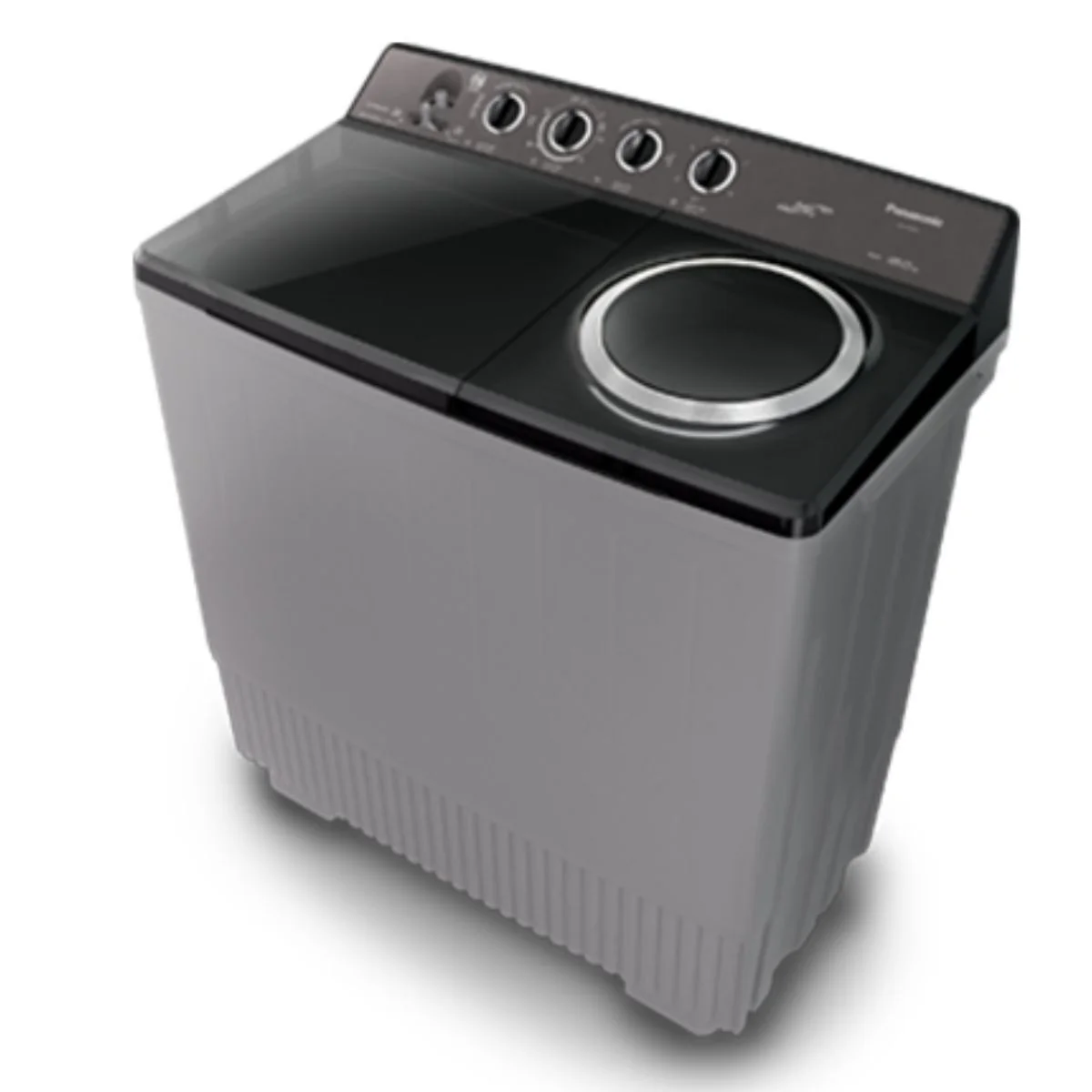 Panasonic Twin Tub Washing Machine 18KG Wash / 13KG Spin, Abaya Wash, Silver - NA-W18XG1BKW