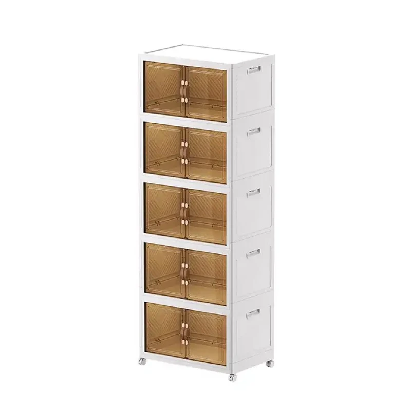 Multipurpose Multi Layer Foldable Stackable Storage Cabinet Box for Home, Bedroom, Kitchen & Garage