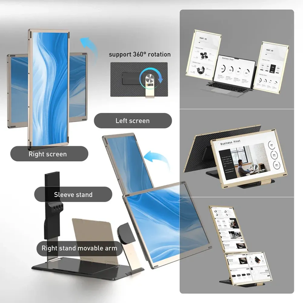 Gamvity S6 Triple Screen Laptop Screen Extender