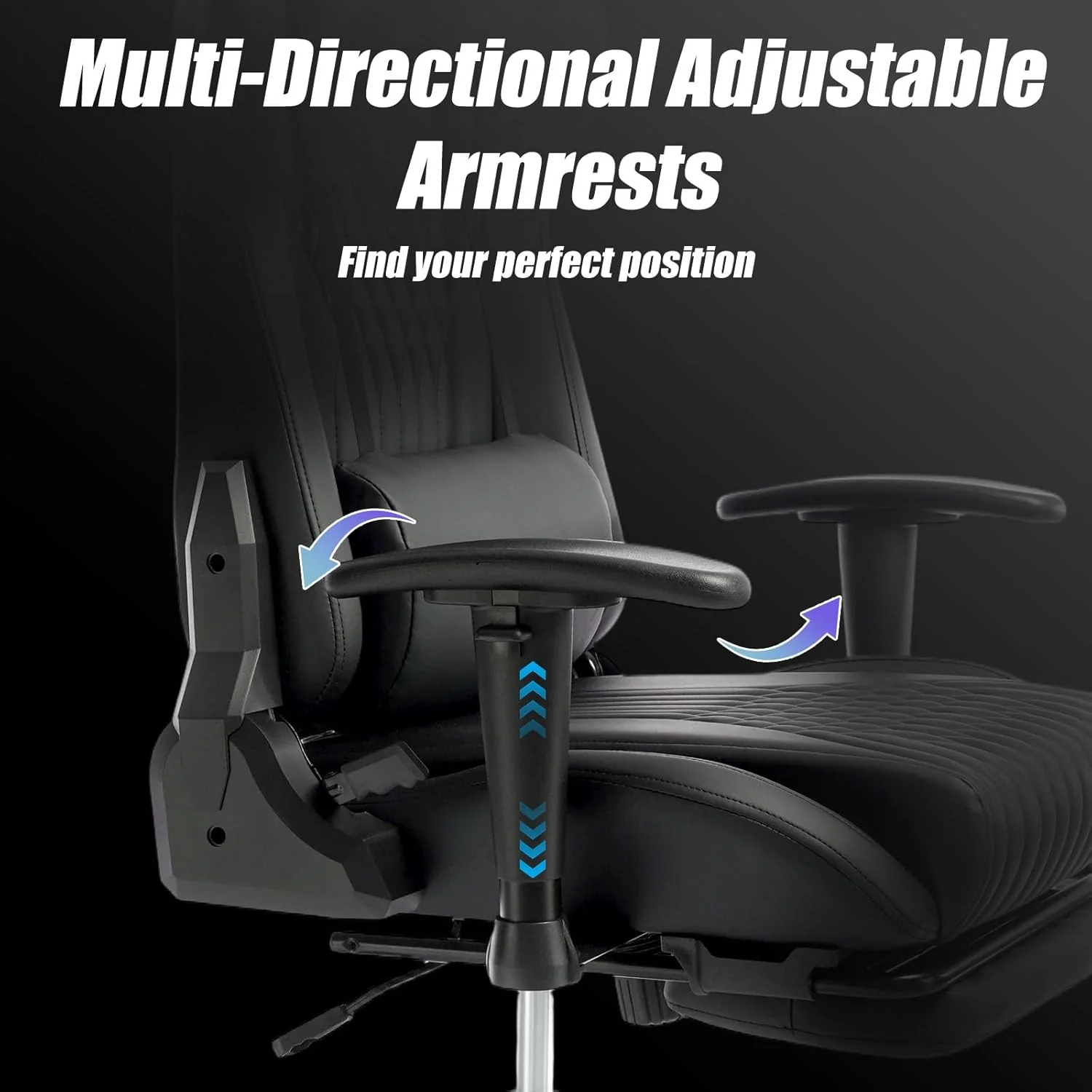 J Deep Gaming Chair with Footrest