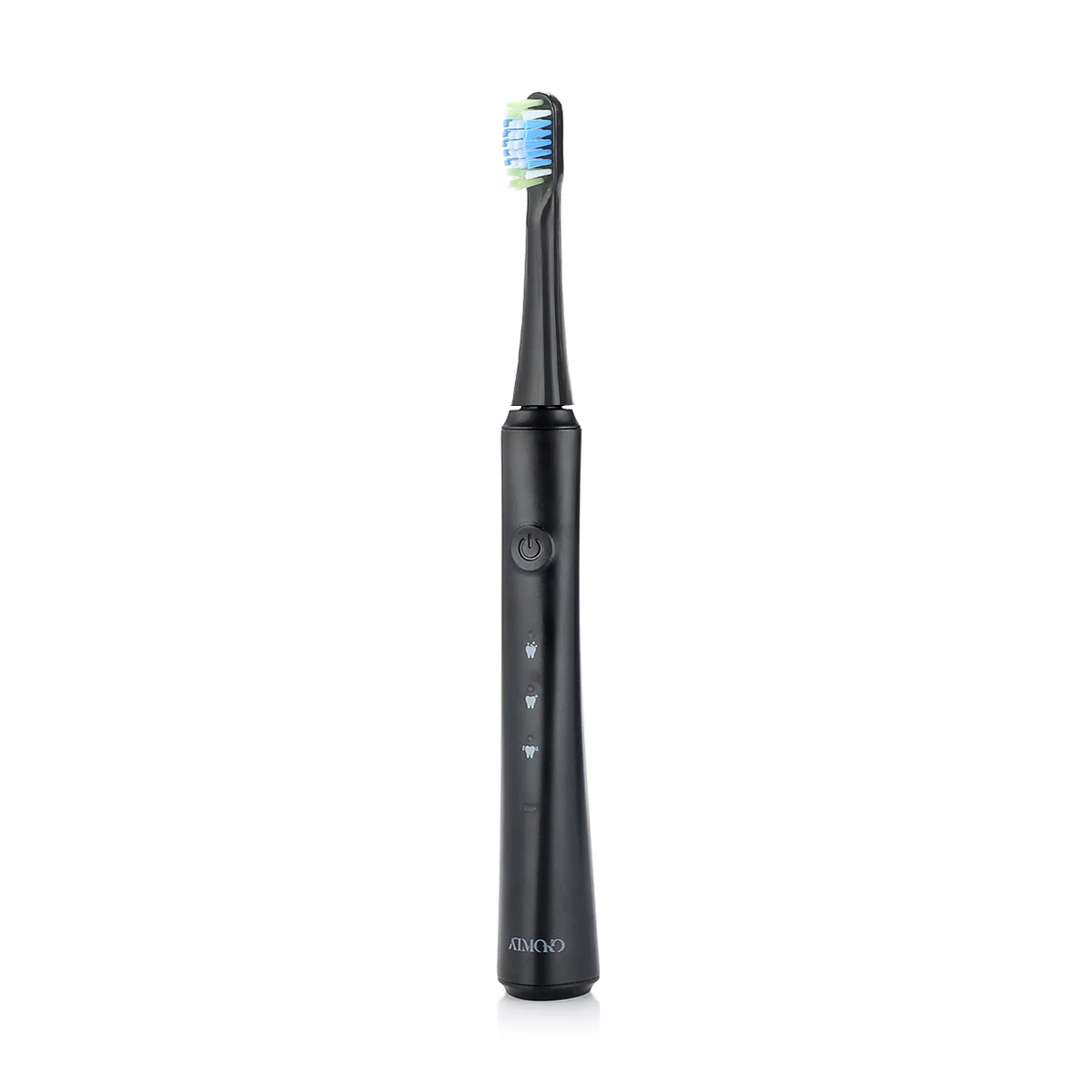 ATMOKO Sonic Duo Electric Toothbrush, Rechargeable with 40000VPM, Includes 8 Brush Heads-HP42A, Black&pink