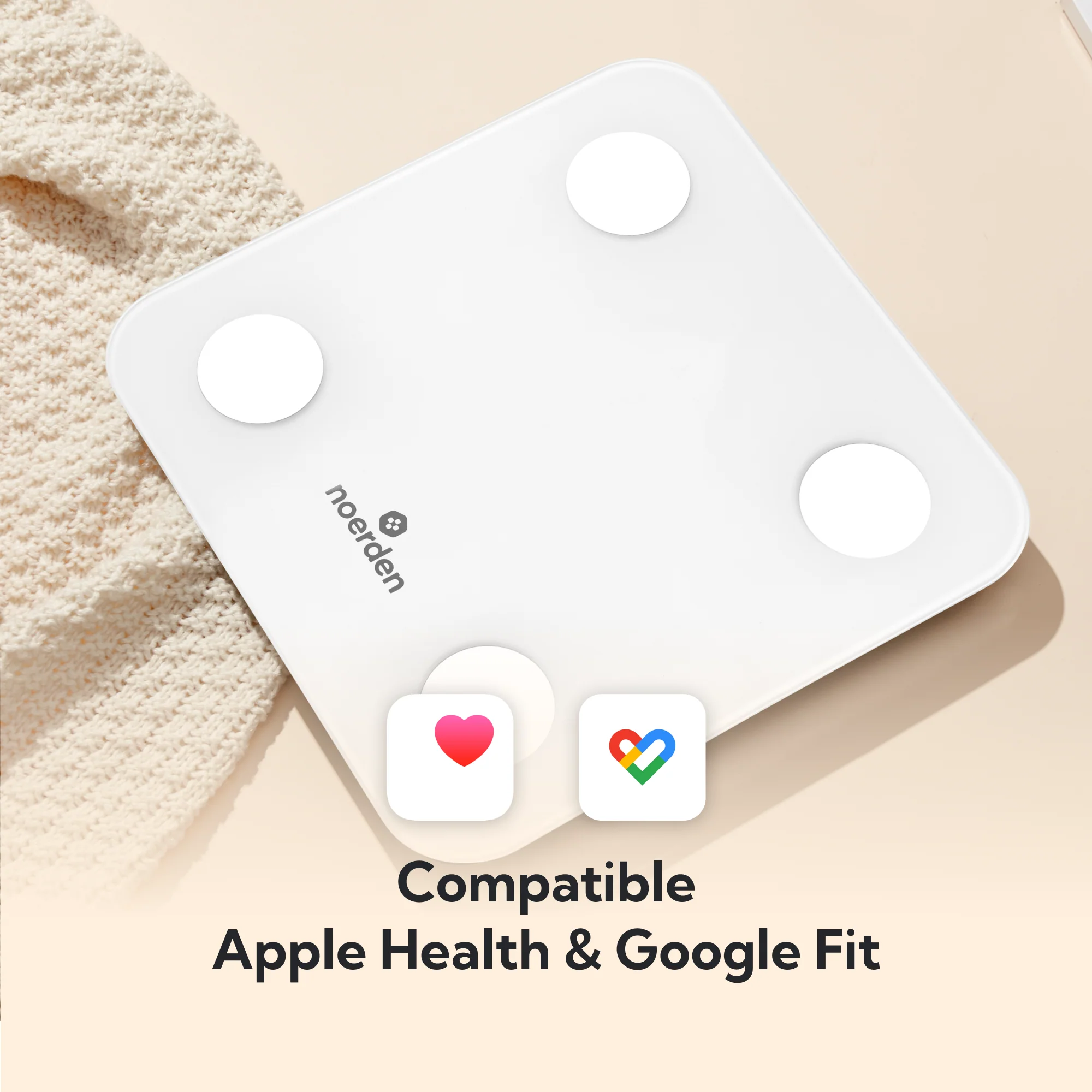 Noerden MINIMI+ Smart Body Scale – 16 Metrics, Heart Rate & Bluetooth Sync