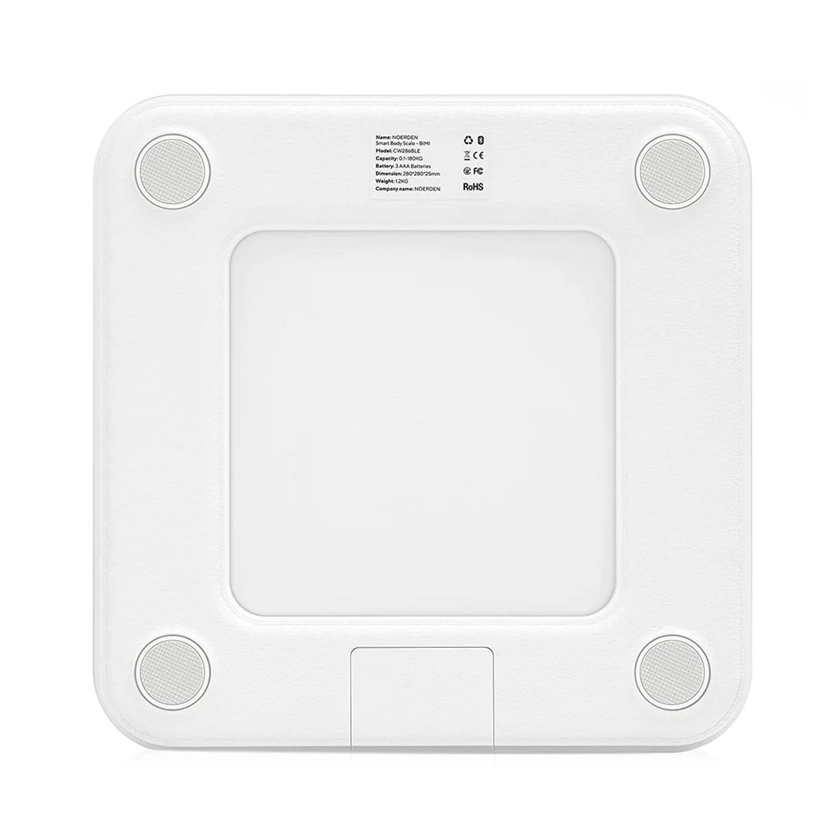 Noerden BIMI White Smart Body Scale – Bluetooth Weight, BMI & BMR Tracker