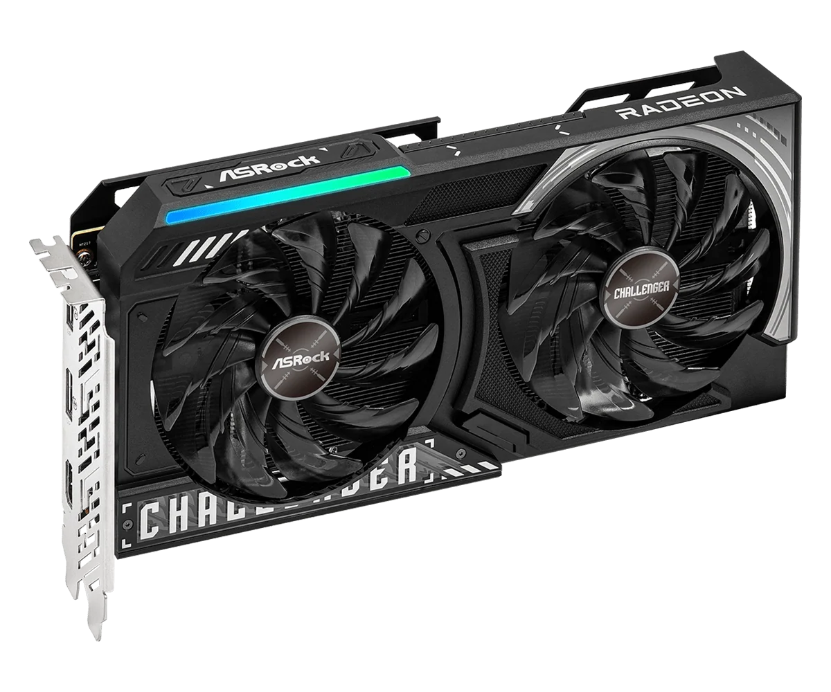 ASRock AMD Radeon RX 9060 XT Challenger, 16GB GDDR6 OC Graphics Card