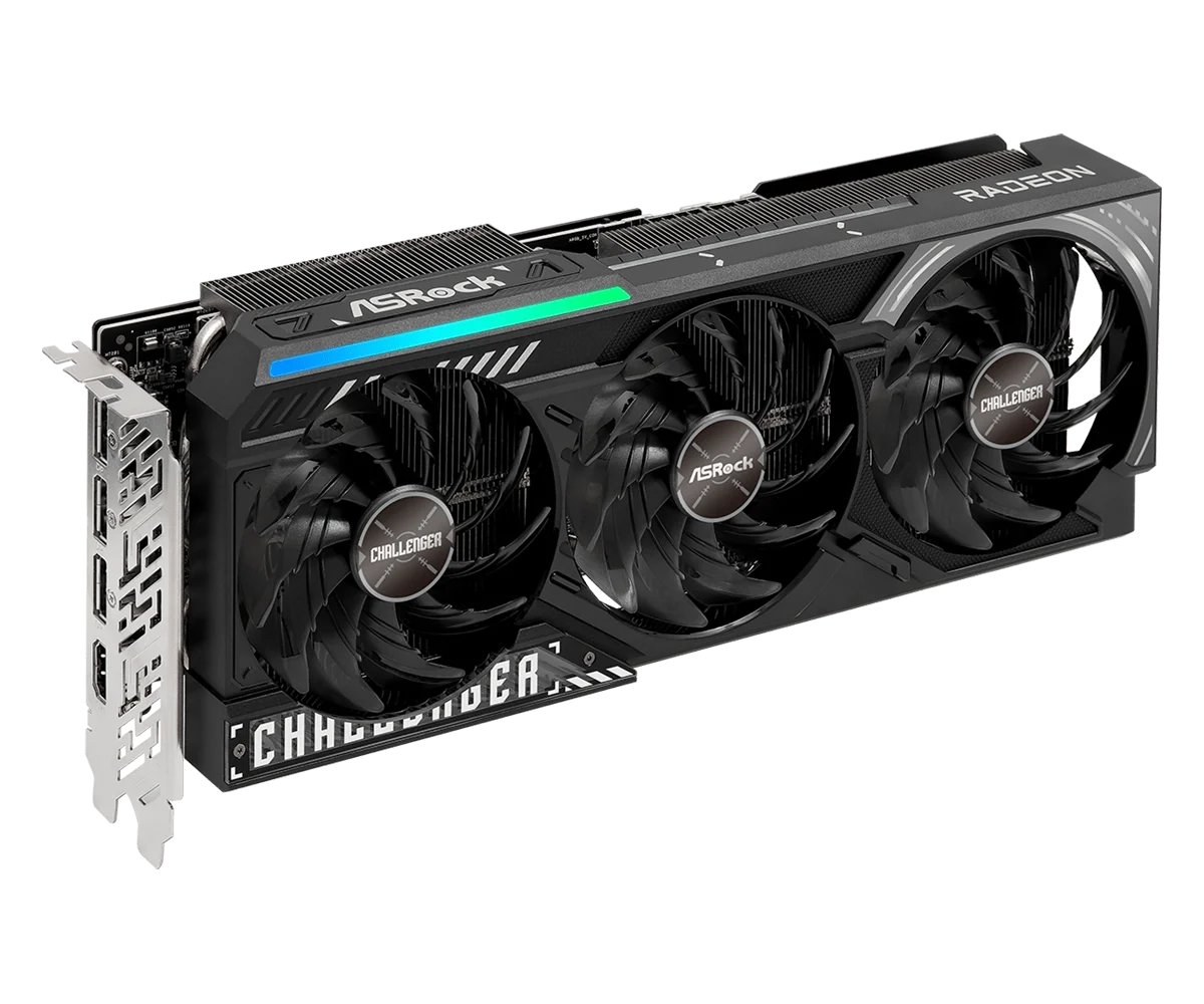 ASRock AMD Radeon RX 9070 XT Challenger, 16GB GDDR6 Graphics Card