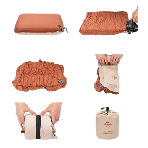 Naturehike 3D Comfortable Silent Foam Pillow - Almond Yellow