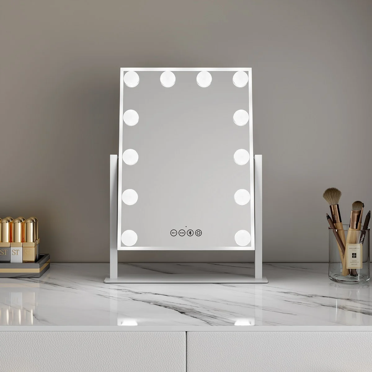 Orca Hollywood Style Mirror with Bluetooth and LED Light (OR-DP330X-BT)