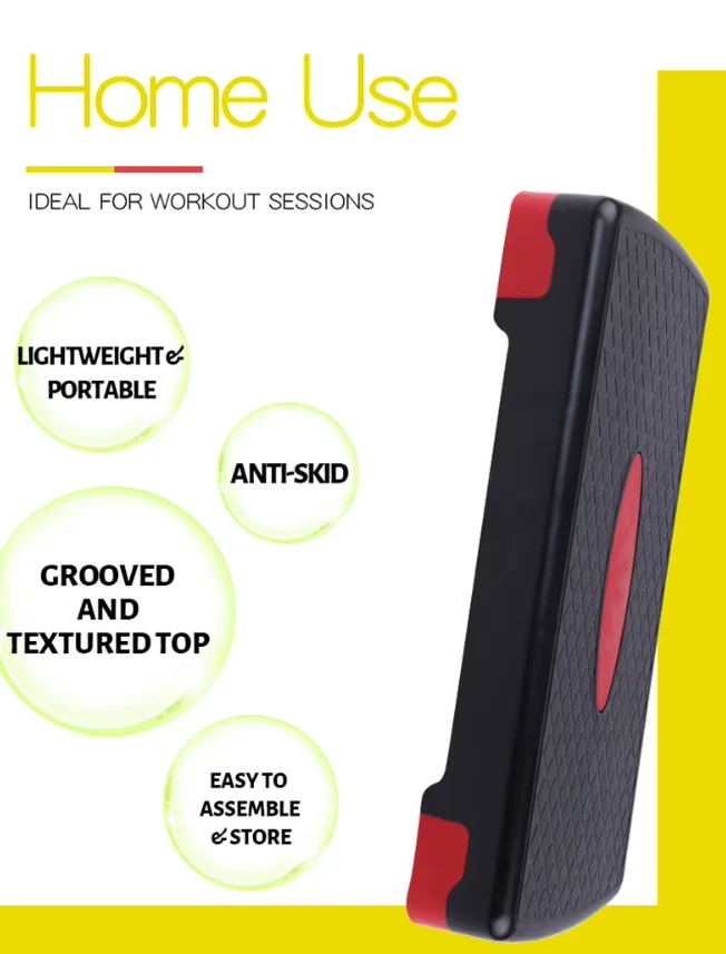 Adjustable Aerobic Stepper, Durable, Versatile, and Essential for Fitness