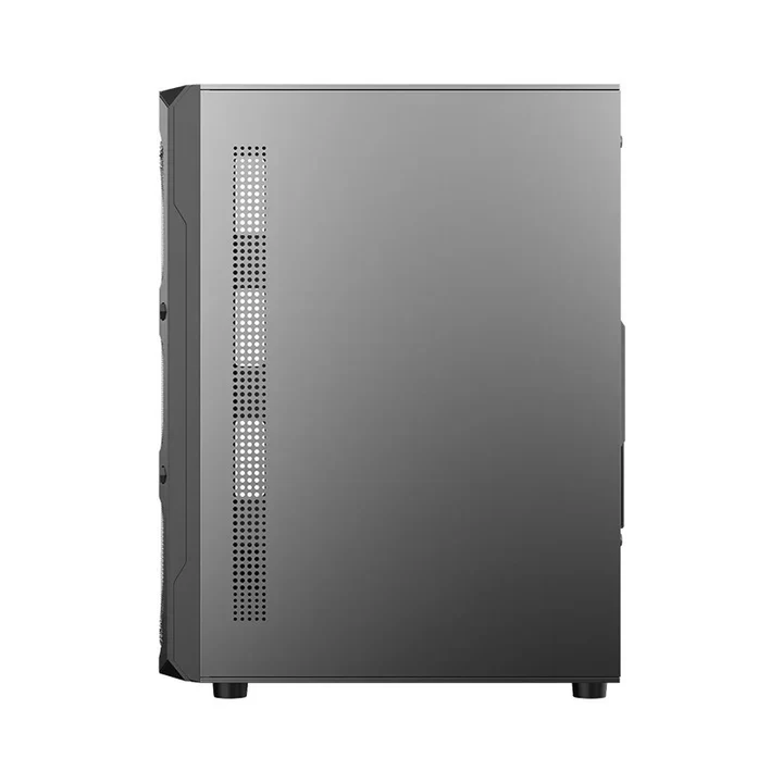 GAMEON TRIDENT III-M POWERFORGE Series Mid Tower Gaming Case with 750Watt Power Supply Pre-Installed - Black (4 ARGB Fans Included)