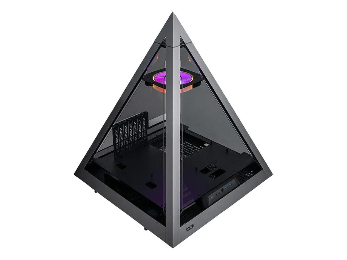 AZZA Pyramid Innovative With RGB Fan - PC Case - Black