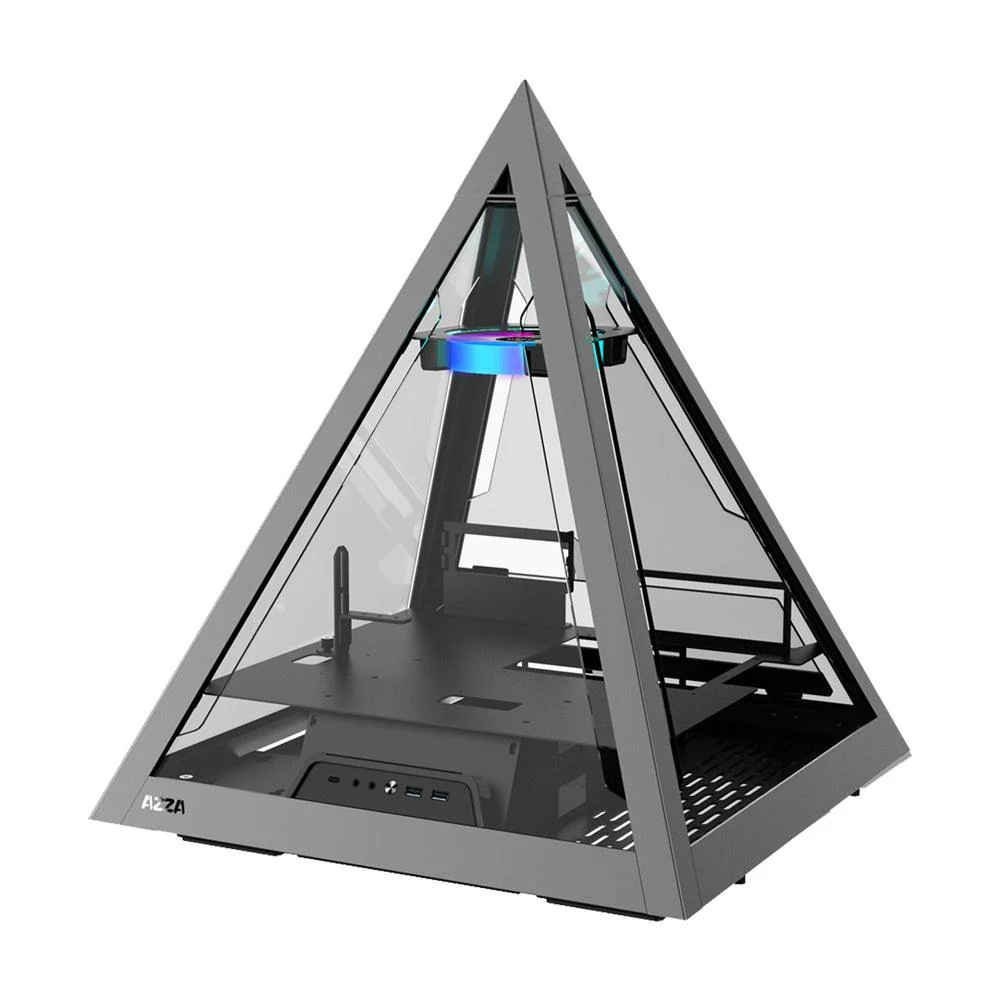 AZZA Pyramid Innovative With RGB Fan - PC Case - Black