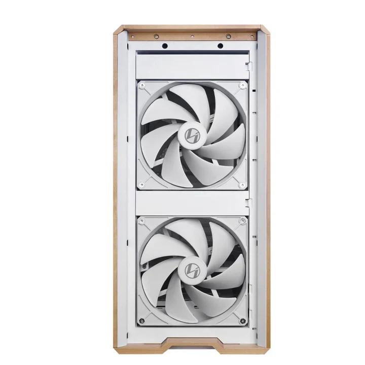 LIAN LI Lancool 217 Mid Tower ATX Gaming Case - White (5 Fans Included)