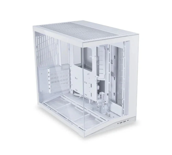 LIAN LI O11 Dynamic Mini V2 ATX Mid Tower Gaming Case - White (Fans Not Included)