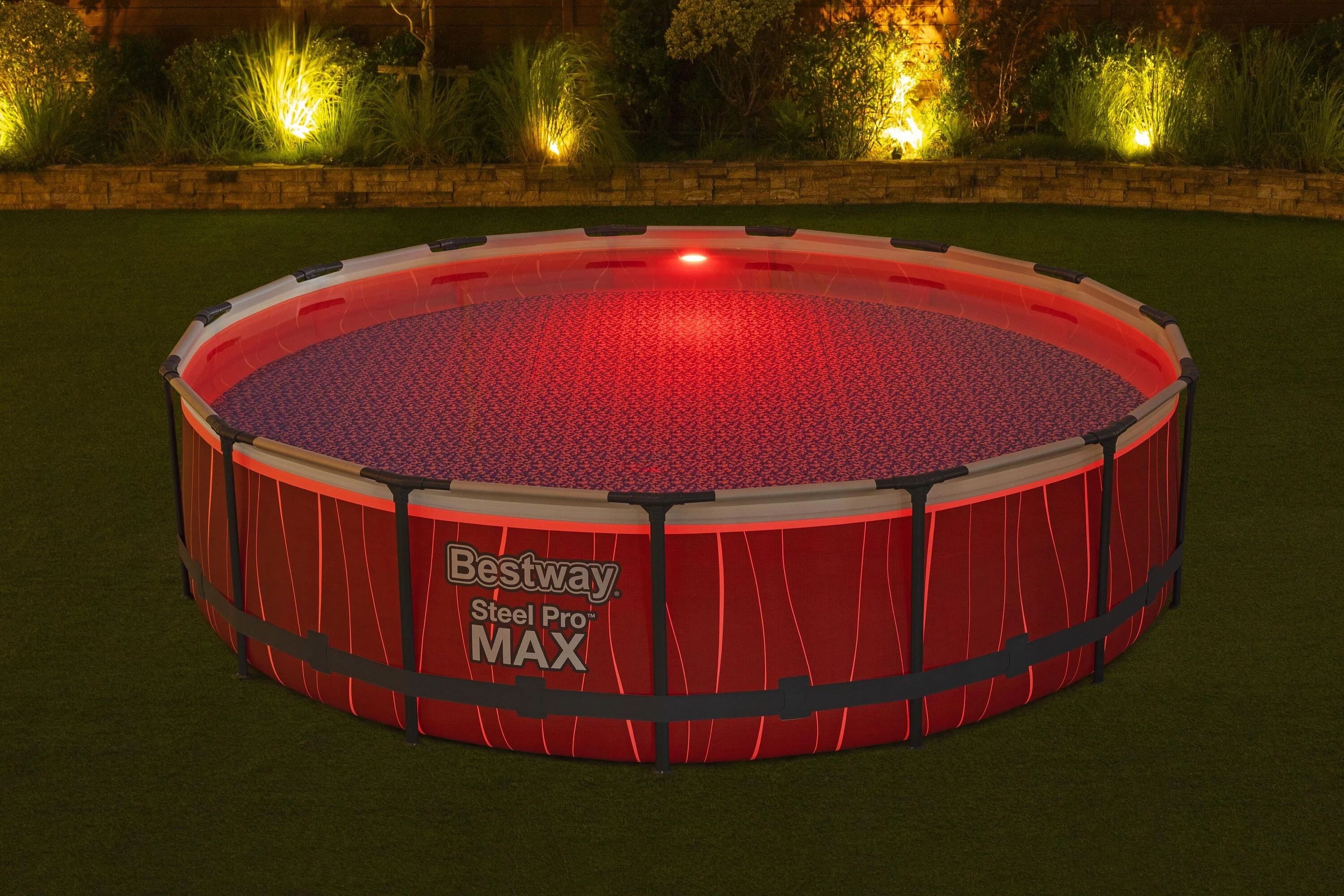 Bestway Frame Pool Set with Filter Pump, Ladder, Cover and Light 4.57 m x 1.07 m