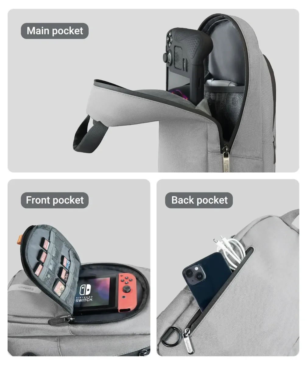 Syntech Carrying Bag for Handheld Gaming Consoles - Grey
