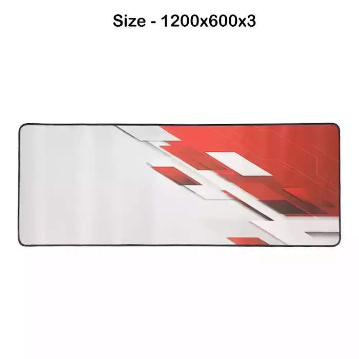 Gaming Mouse Pad - White/Red Shade