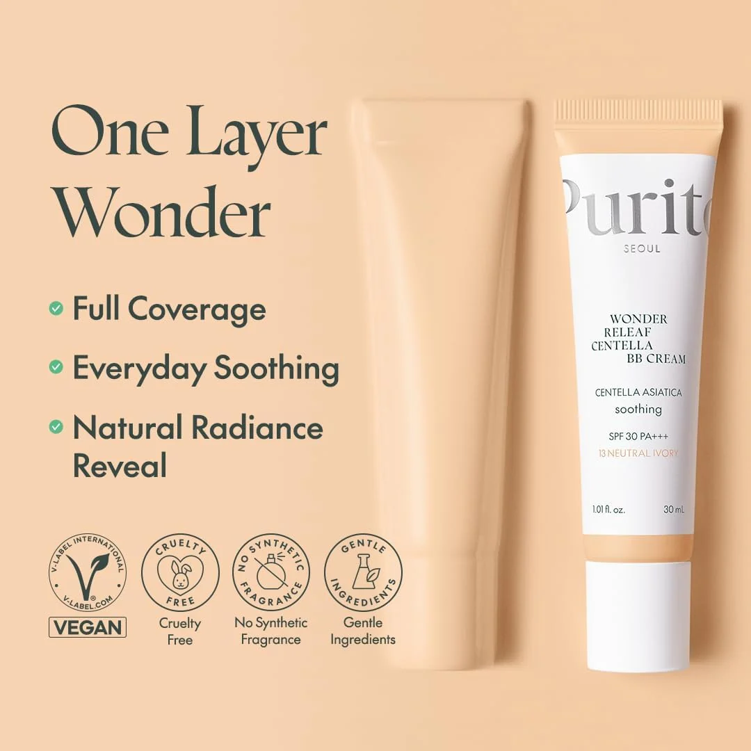 PURITO Wonder Releaf Centella BB Cream #23 Natural Beige - 30ml