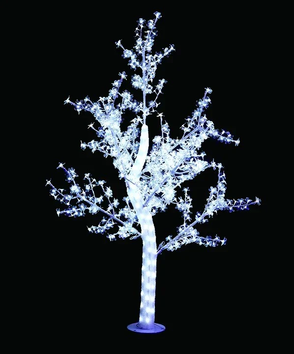 Sparkling LED Crystal Cherry Blossom Tree Light with Multicolor Lighting Modes & Water-Resistant Design - 1.5M