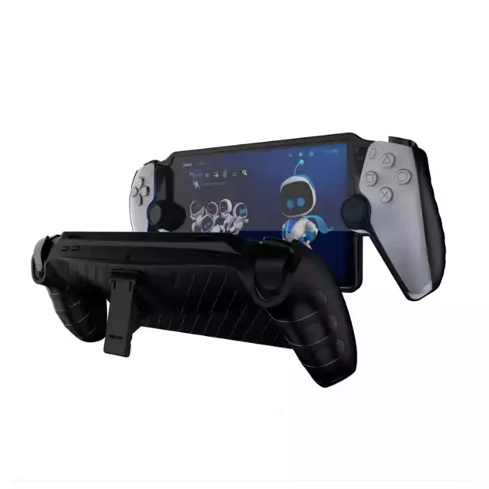 TPU Stripe Protective Case with Stand for PlayStation Portal