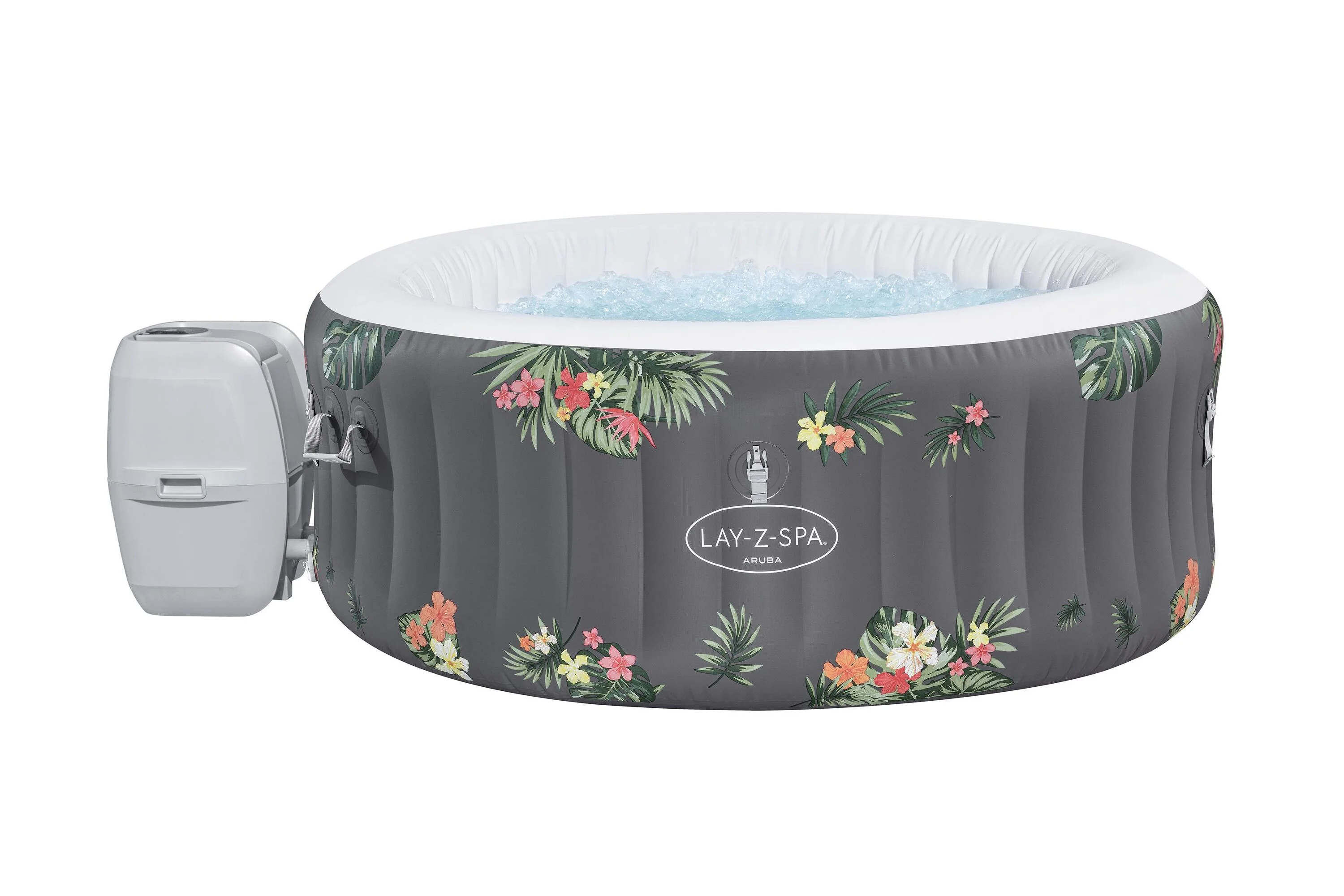 Bestway Aruba AirJet 3-Person Inflatable Hot Tub 1.70M x 66CM Tropical Edition with Heater & Filter System