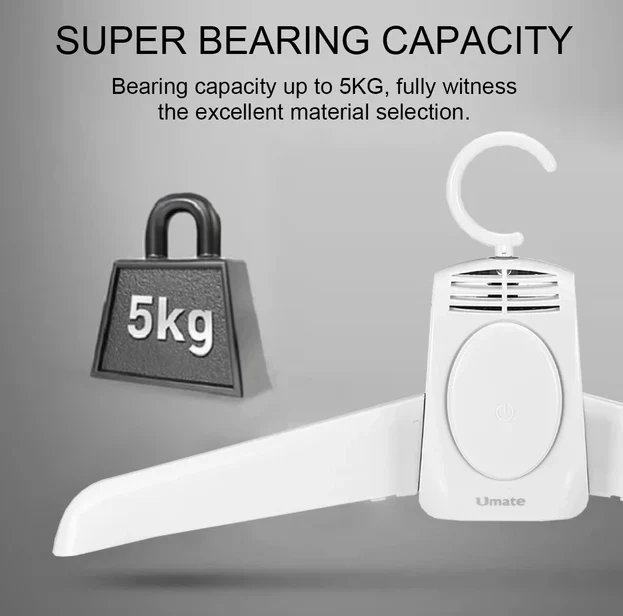 Umate Portable Clothes & Shoes Dryer with PTC Ceramic Heating Technology & Compact Travel-Friendly Design - 150W
