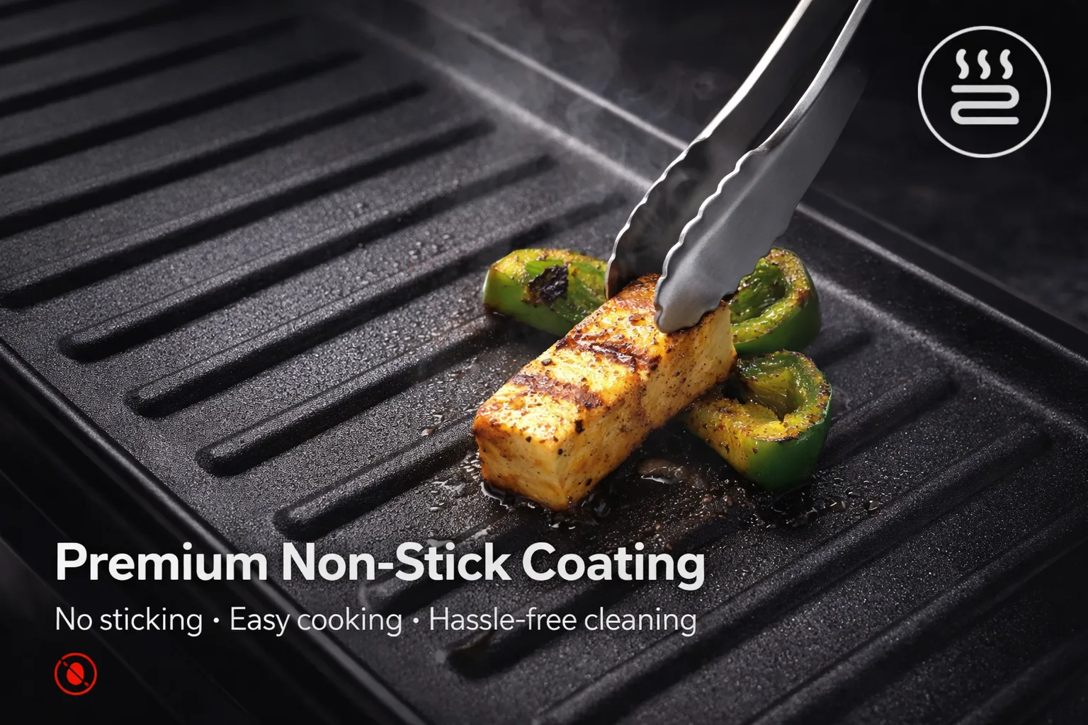 SOKANY Raclette Table Grill with 8 Non-Stick Individual Pans for Grilling Meat, Vegetables & Cheese Melting - 1600W