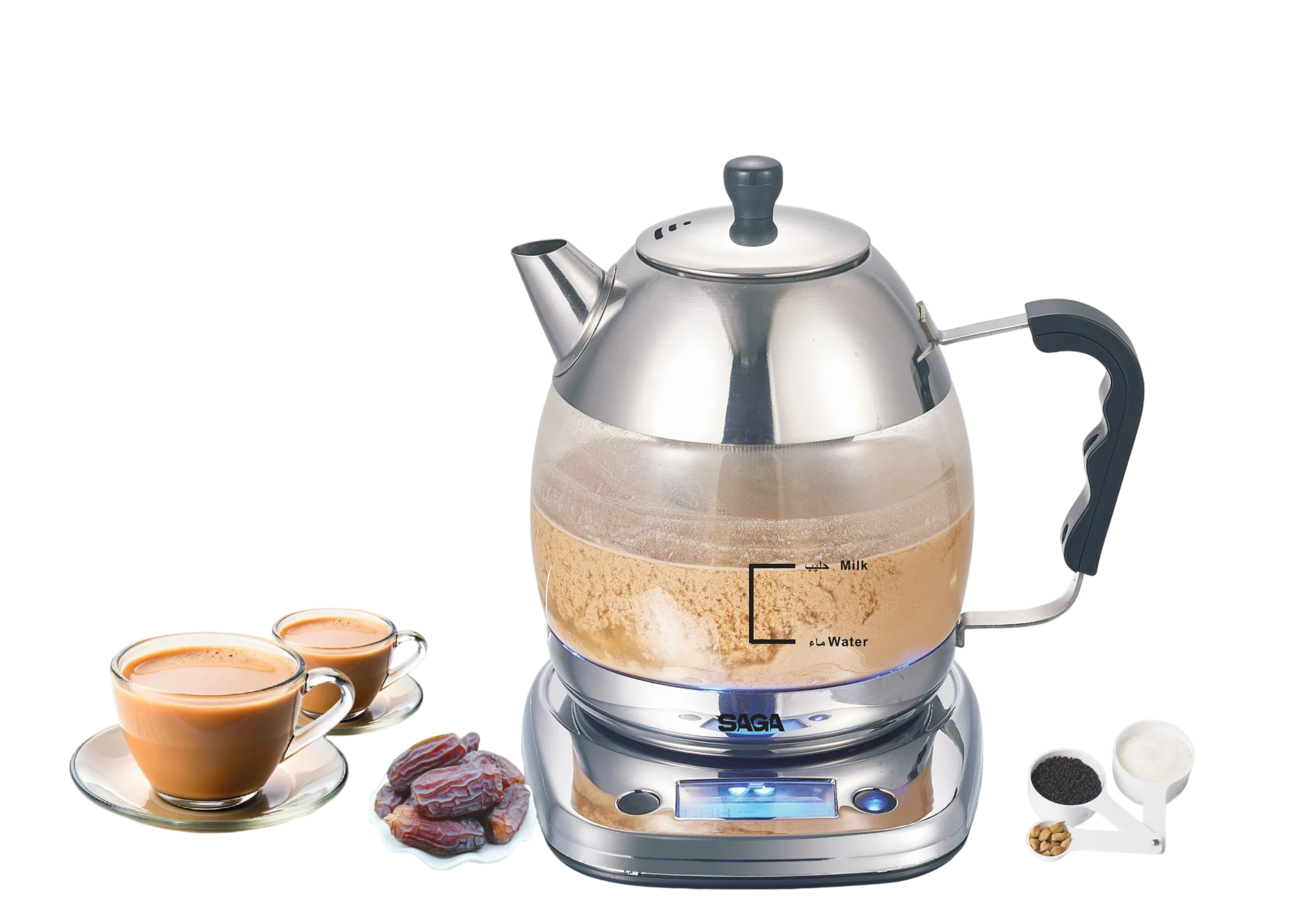 Saga Karak Tea Maker 1.5L with Digital Display & Alarm - STM-25