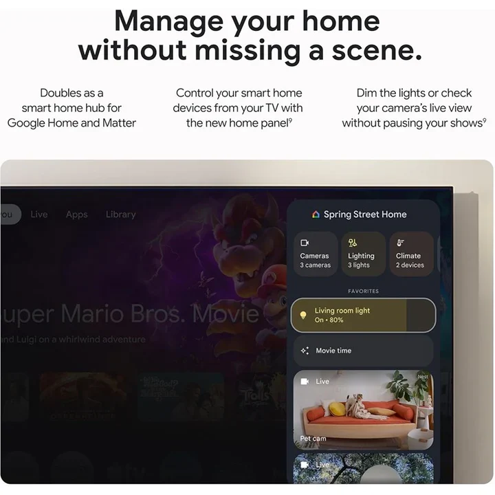 Google TV Streamer 4K HDR with 32GB Storage, Dolby Vision, Smart Home Control & Voice Remote - Hazel