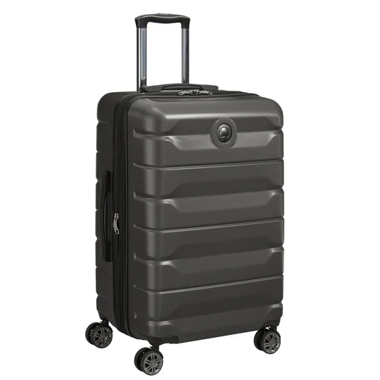 Delsey Air Armour 68Cm 4 Double Wheel Exp Check Introlley Case - Black